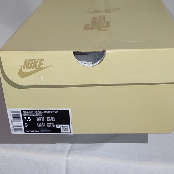 Nike Air Force 1 High ‘07 SP Sequoia men’s shoes. Camouflage green; size 7.5 - Picture 4 of 4